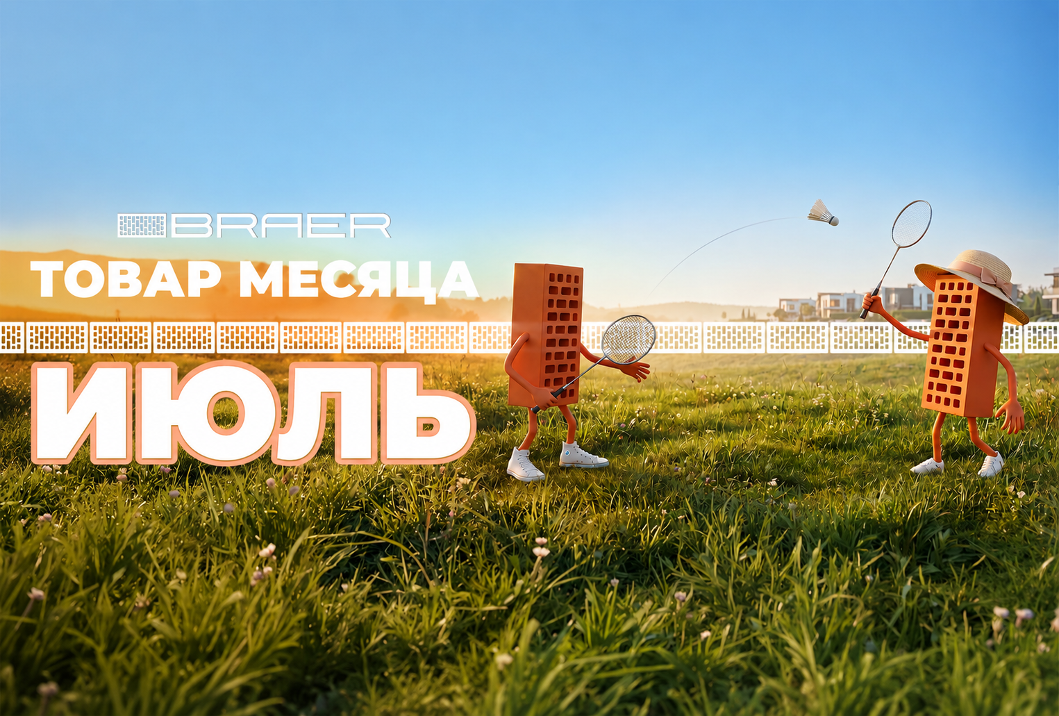 Акция «Товар месяца» на лицевой кирпич BRAER!