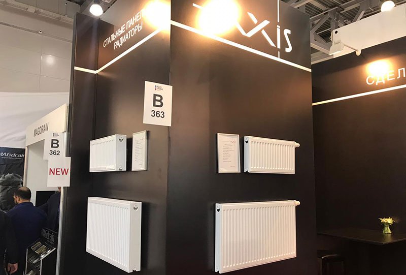 Стальные панельные радиаторы Axis на выставке Aquatherm Moscow — 2019 Стальные панельные радиаторы Axis на выставке Aquatherm Moscow — 2019