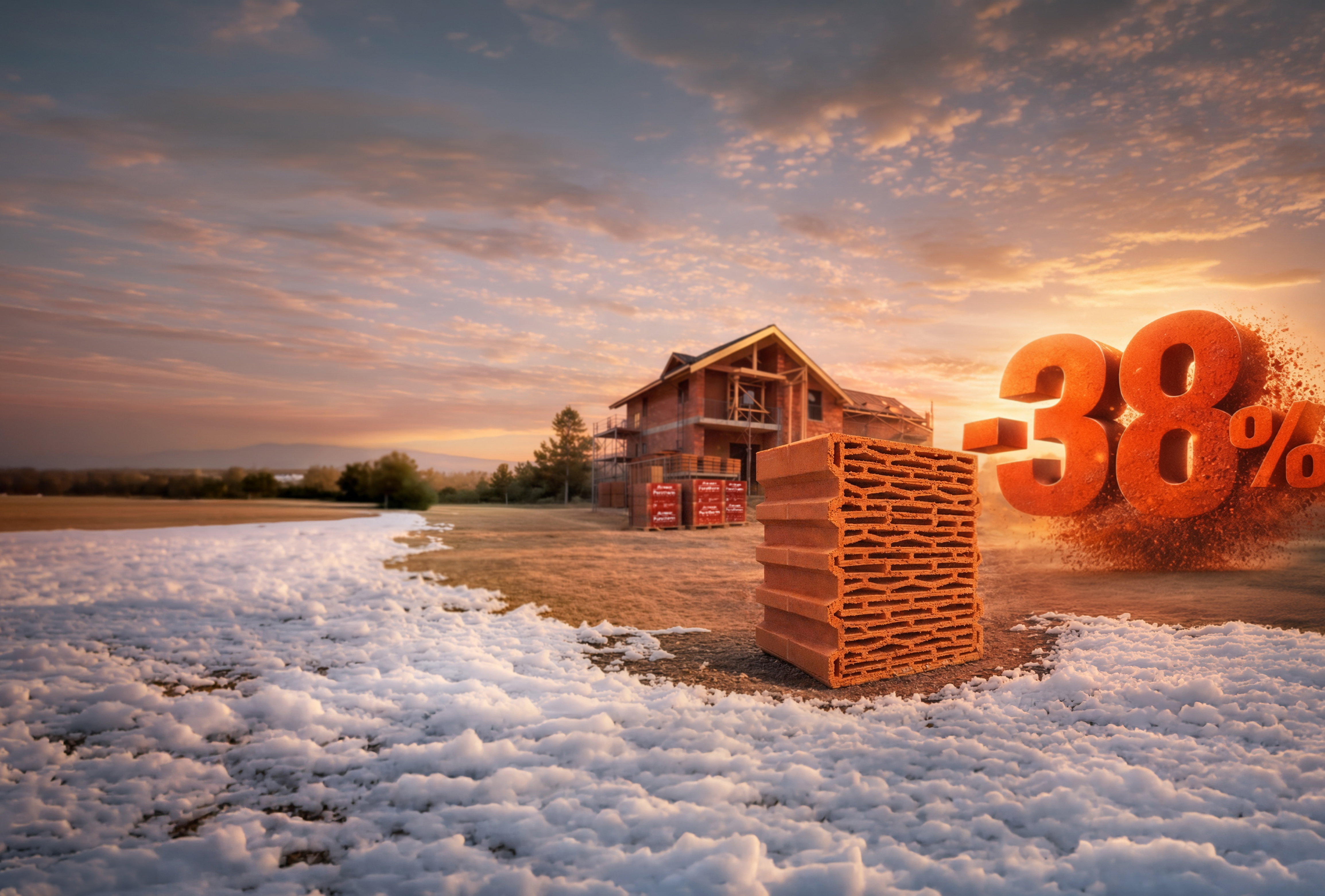 Только в марте скидка на блоки Porotherm 38 и Porotherm 44 — до 38%