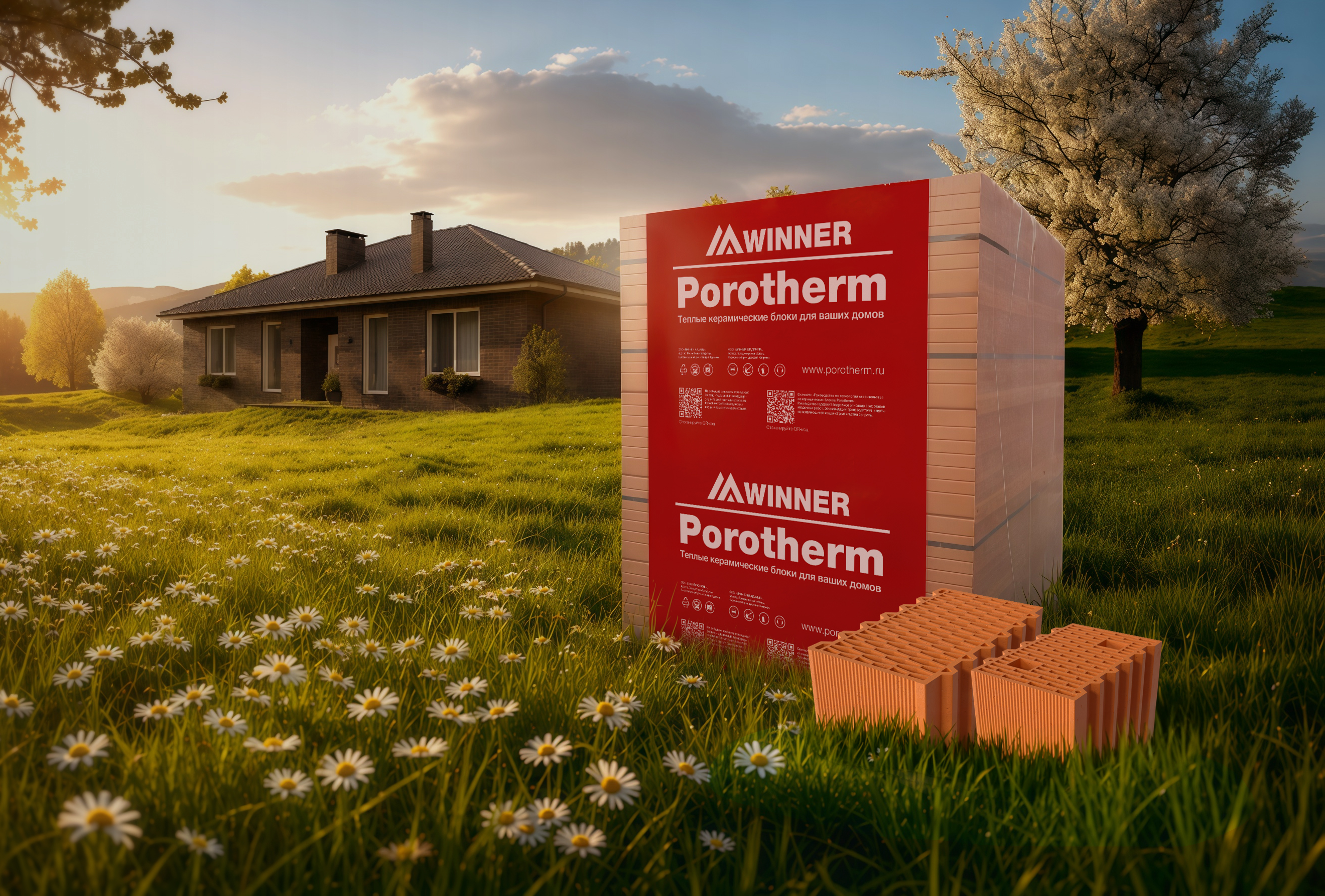 Двойная выгода на керамические блоки Porotherm
