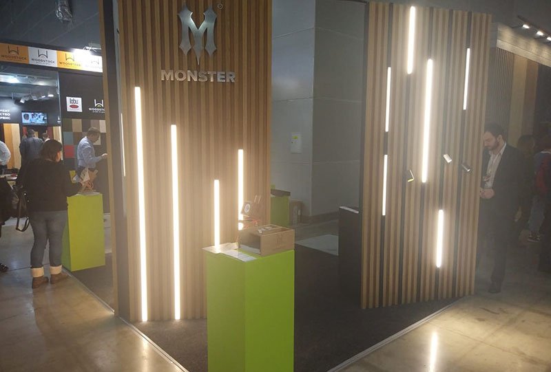 Освещение Ledmonster на выставке Batimat 2019 Освещение Ledmonster на выставке Batimat 2019