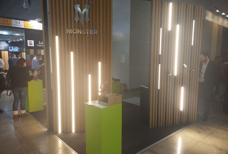 Освещение Ledmonster на выставке Batimat 2019