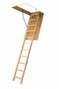 Лестница чердачная складная огнестойкая с поручнем Fakro LWK 700х1300х3300 мм – купить в Москве