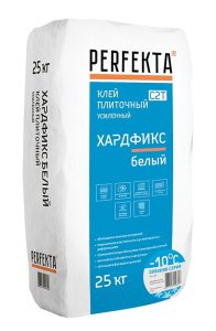 Клей для белого мрамора, стекла и мозаики Perfekta Хардфикс Зимняя серия, цвет: белый (мешок 25кг) – купить в Москве