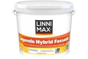 Краска силикон модифицированная LINNIMAX Legende Hybrid Fassade Base1 белая 10 л – купить в Москве