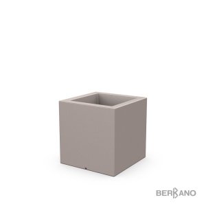 Кашпо Berkano Quarter 40 DB, тип дна: двойное, размер: 40x40x40см, цвет: Cappuccino, арт.220_049_13 – купить в Москве