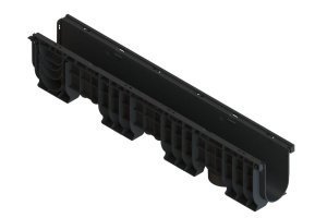 Лоток водоотводный пластиковый PolyMax Basic ЛВ–10.16.20-ПП, размер: 1000х160х200мм, Standartpark, арт.8040-М – купить в Москве