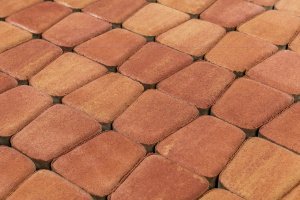 Тротуарная плитка Braer Premium Классико круговая рассвет частичный прокрас 110/73х115х60 мм – купить в Москве