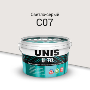 Затирка для швов Unis U-70 С07 Светло-серый 1 кг – купить в Москве