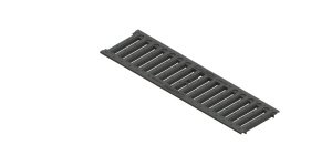 Решетка водоприемная PolyMax Basic РВ-10.14.50 пластиковая щелевая, размер: 498х136х17,6 мм, Standartpark, арт.208019 – купить в Москве