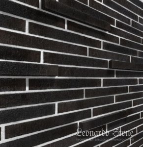 Искусственный камень плоский Leonardo Stone Сиэтл 3D 708 черный – купить в Москве