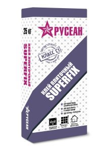 Клей для плитки Русеан Super Fix, цвет: серый (мешок 25кг) – купить в Москве