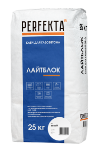 Клей монтажный Perfekta Лайтблок, цвет: белый (мешок 25кг) – купить в Москве