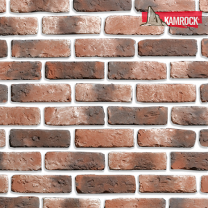 Искусственный камень ложковый Kamrock Античный кирпич 32480 красный – купить в Москве