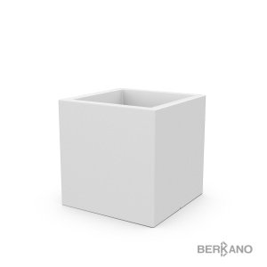 Кашпо Berkano Quarter 60 DB, тип дна: двойное, размер: 60x60x60см, цвет: Snow White, арт.220_051_03 – купить в Москве