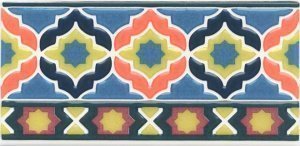 Керамическая плитка Kerama Marazzi Алькасар орнамент глянцевая 150х74 х9,2мм декор HGD/A322/16000 – купить в Москве
