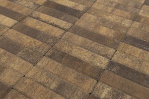 Тротуарная плитка Braer Premium Паркет каштан частичный прокрас 200х50х60 мм – купить в Москве