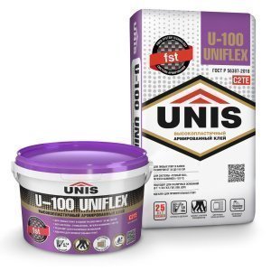 Клей эластичный Unis UNIFLEX U-100 мешок 25 кг – купить в Москве