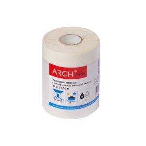 Пленка укрывная с малярной лентой ARCH PRO 33 м × 55 см 681055 – купить в Москве
