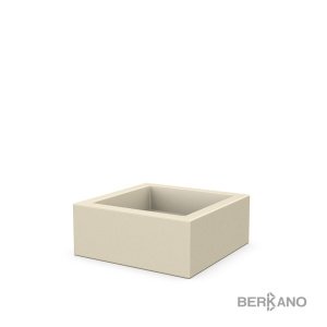 Кашпо Berkano Quarter 20 DB, тип дна: двойное, размер: 50x50x20см, цвет: Bone Brown, арт.220_046_12 – купить в Москве