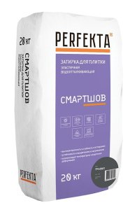 Затирка для швов Perfekta Смартшов цвет: Графит (мешок 20кг) – купить в Москве
