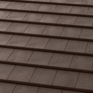 Керамическая черепица рядовая Tejas Borja Flat-10 Tech chocolate  ангоб 475х285 мм – купить в Москве