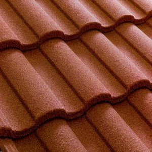 Композитная черепица гонт Metrotile MetroRoman терракотовый с посыпкой 1280х410 мм – купить в Москве
