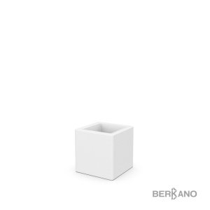 Кашпо Berkano Quarter 25 DB, тип дна: двойное, размер: 25x25x25см, цвет: Snow White, арт.220_047_03 – купить в Москве