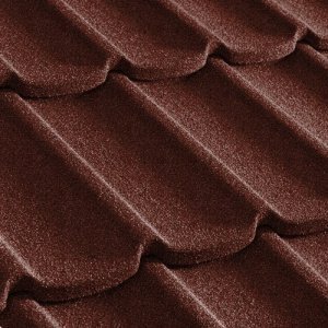 Композитная черепица гонт Metrotile Mistral бордо с посыпкой 1305х415 мм – купить в Москве
