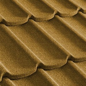 Композитная черепица гонт Metrotile Mistral охра с посыпкой 1305х415 мм – купить в Москве