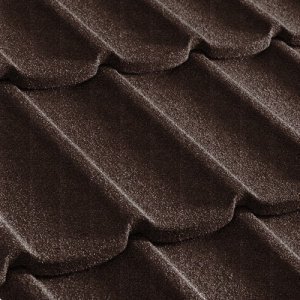 Композитная черепица гонт Metrotile Mistral коричневый с посыпкой 1305х415 мм – купить в Москве