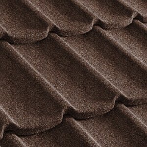 Композитная черепица гонт Metrotile Mistral кофе с посыпкой 1305х415 мм – купить в Москве
