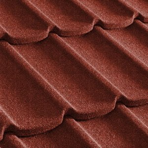 Композитная черепица гонт Metrotile Mistral красный с посыпкой 1305х415 мм – купить в Москве