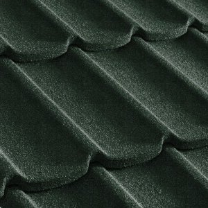 Композитная черепица гонт Metrotile Mistral темно-зеленый с посыпкой 1305х415 мм – купить в Москве