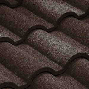 Композитная черепица гонт Metrotile Romana айрон барк с посыпкой 1165х415 мм – купить в Москве