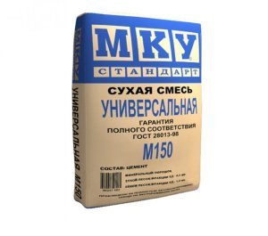 Сухая смесь МКУ М-150 Универсальная (П1), цвет: серый (мешок 40кг) – купить в Москве
