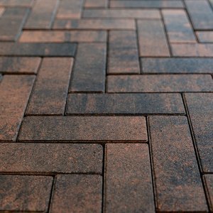 Тротуарная плитка Steingot Премиум Паркет тигр частичный прокрас 240х80х60 мм – купить в Москве