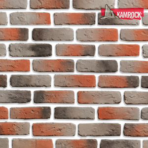 Искусственный камень угловой Kamrock Античный кирпич 33212 серый – купить в Москве