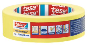 Малярная лента желтая Tesa четкий край 50м х 30мм, арт.04334-00010-00 – купить в Москве