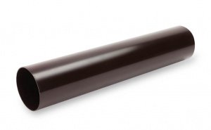 Водосточная система GLC PVC 152/100мм, труба водосточная d100мм, ПВХ, длина: 1м, цвет: RAL8019-темно-коричневый – купить в Москве