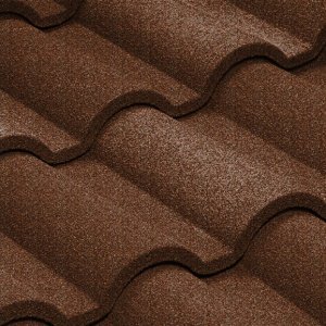 Композитная черепица гонт Metrotile Romana бургундия с посыпкой 1165х415 мм – купить в Москве