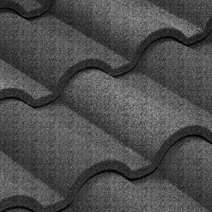 Композитная черепица гонт Metrotile Romana сланцевый с посыпкой 1165х415 мм – купить в Москве