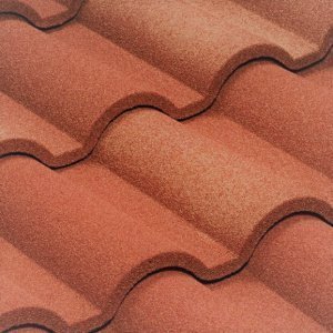 Композитная черепица гонт Metrotile Romana терракотовый с посыпкой 1165х415 мм – купить в Москве