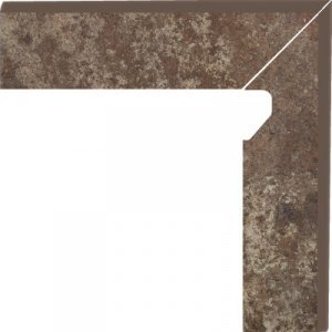 Клинкерная плитка Paradyz Ilario цвет: Brown, поверхность: Структурная размер: 81х300х11мм цоколь правый – купить в Москве