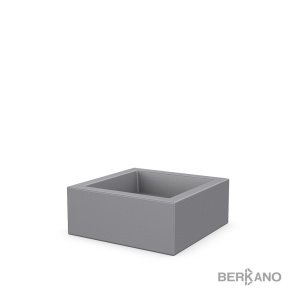 Кашпо Berkano Quarter 20, тип дна: одинарное, размер: 50x50x20см, цвет: Graphite, арт.220_046_14V – купить в Москве