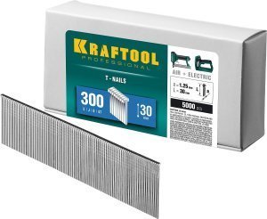 Гвозди для нейлера KRAFTOOL 30 мм, тип 300, 5000 шт, арт.31785-30 – купить в Москве