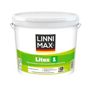 Краска водно-дисперсионная LINNIMAX Litex 1 Base1 белая 9 л – купить в Москве