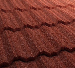 Композитная черепица гонт Gerard Classic spanish red с посыпкой 1320х369 мм – купить в Москве