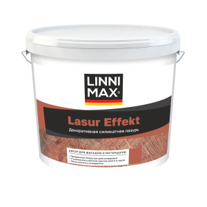 Дисперсионно-силикатная лазурь LINNIMAX Lasur Effekt прозрачная 2,5 л – купить в Москве