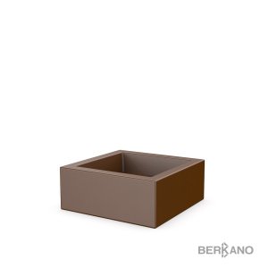 Кашпо Berkano Quarter 20 DB, тип дна: двойное, размер: 50x50x20см, цвет: Brown, арт.220_046_36 – купить в Москве